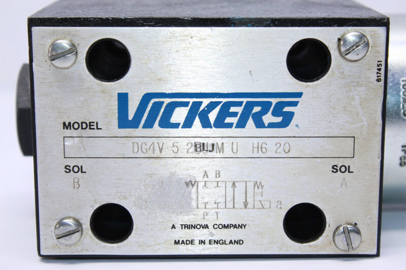 VICKERS DG4V 5 2BLJ M U H6 20 SOLENOID OPERATED DIRECTIONAL VALVE