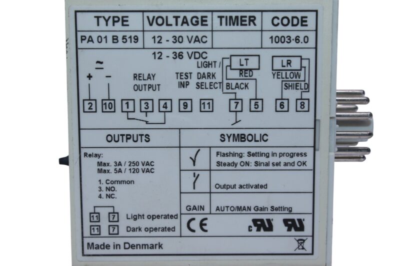 TELCO PA 01 B 519 PHOTOELECTRIC AMPLIFIER - Image 2