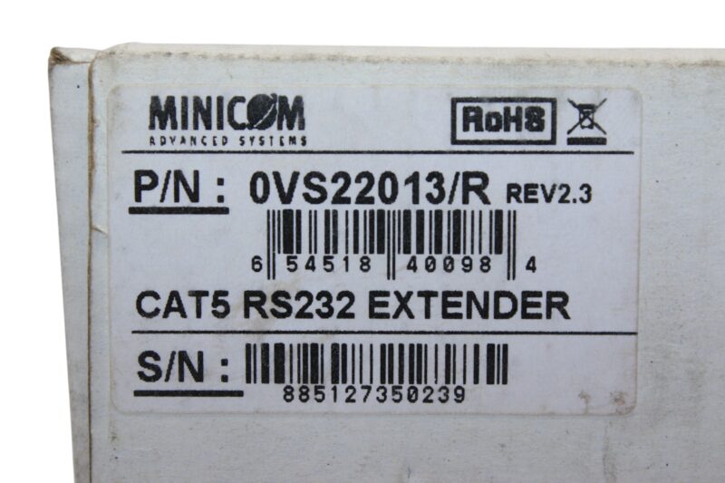 MINICOM DIGITAL SIGNAGE CAT 5 RS232 EXTENDER 0VS22013/R - Image 2