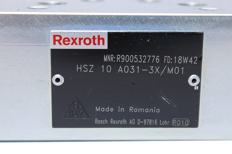 REXROTH R900532776 SANDWICH PLATE HSZ 10 A031-3X/M01