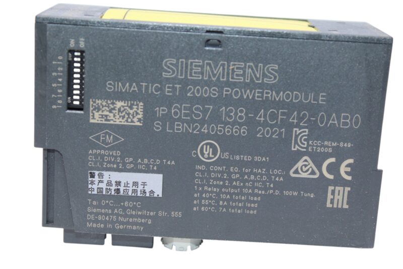 SIEMENS 6ES7 138-4CF42-0AB0 POWER MODULE - Image 4