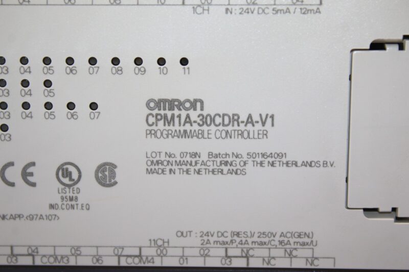 OMRON CPM1A-30CDR-A-V1 PROGRAMMABLE CONTROLLER - Image 3