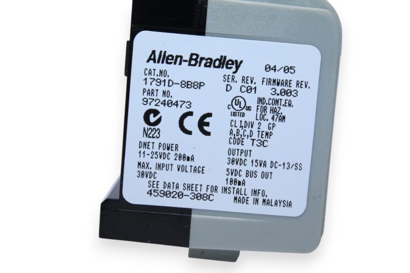 ALLEN BRADLEY 1791D-8B8P COMPACTBLOCK I/O - Image 3