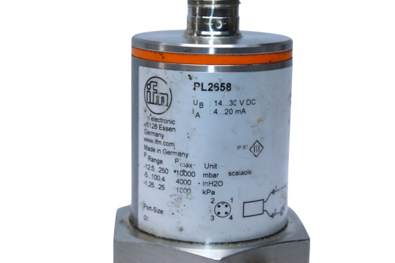IFM	PL2658 FLUSH PRESSURE TRANSMITTER PL-,25BREA01-E-ZVG/US/ /P - Image 2