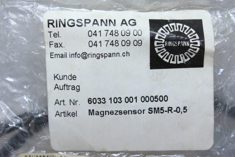 RINGSPANN SM5-R-0.5 MAGNETIC SENSOR - Image 2