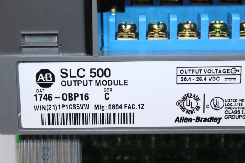 ALLEN BRADLEY 1746-OBP16 OUTPUT MODULE SLC500 - Image 3