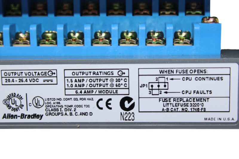 ALLEN BRADLEY 1746-OBP16 OUTPUT MODULE SLC500 - Image 4