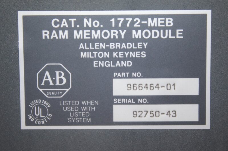 ALLEN BRADLEY 1772-MEB RAM MEMORY MODULE - Image 2