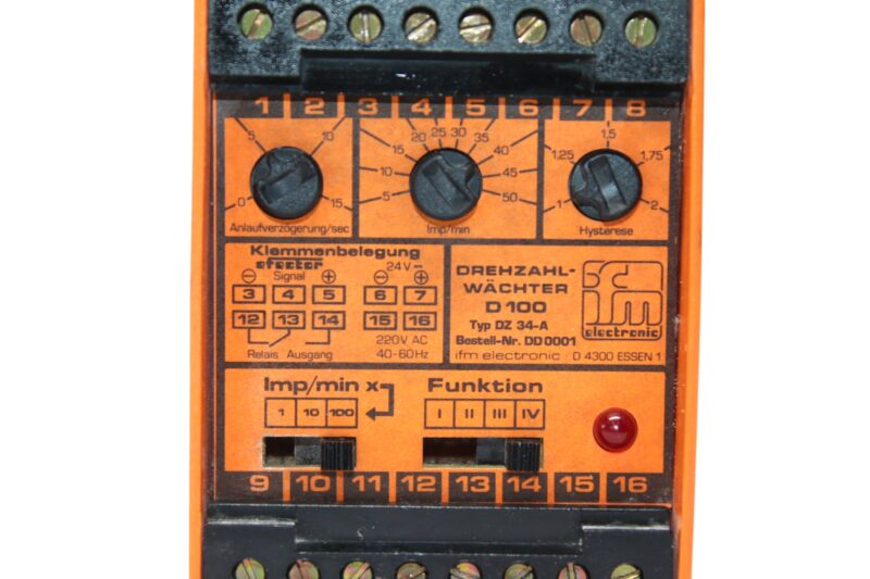 IFM DZ 34-A SPEED MONITORING - Image 2
