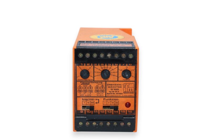 IFM DZ 34-A SPEED MONITORING - Image 3