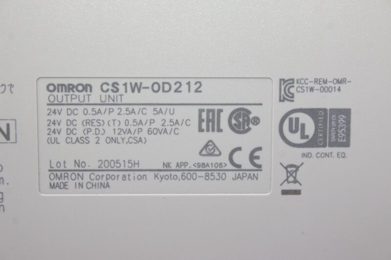OMRON CS1W-OD212 OUTPUT MODULE - Image 3
