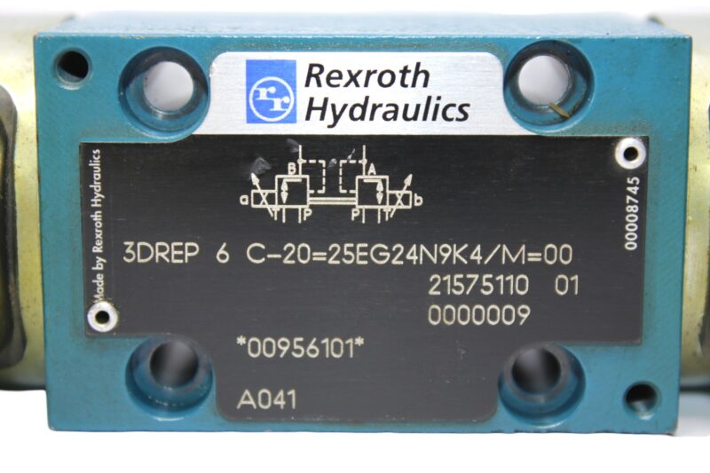REXROTH R900956101 PROPORTIONAL PRESSURE REDUCING VALVE 3DREP 6 C-20=25EG24N9K4/M=00 - Image 2