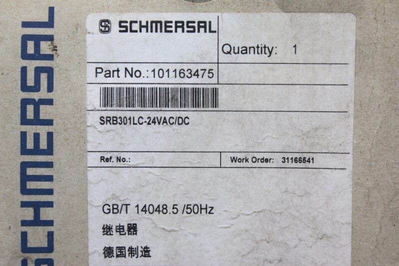 SCHMERSAL SRB301LC-24V SAFETY RELAY 101163475 - Image 2