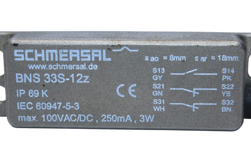 SCHMERSAL BNS 33S-12Z SAFETY SENSOR 101184324 - Image 2