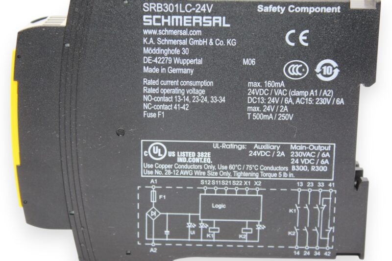 SCHMERSAL SRB301LC-24V SAFETY RELAY 101163475 - Image 3