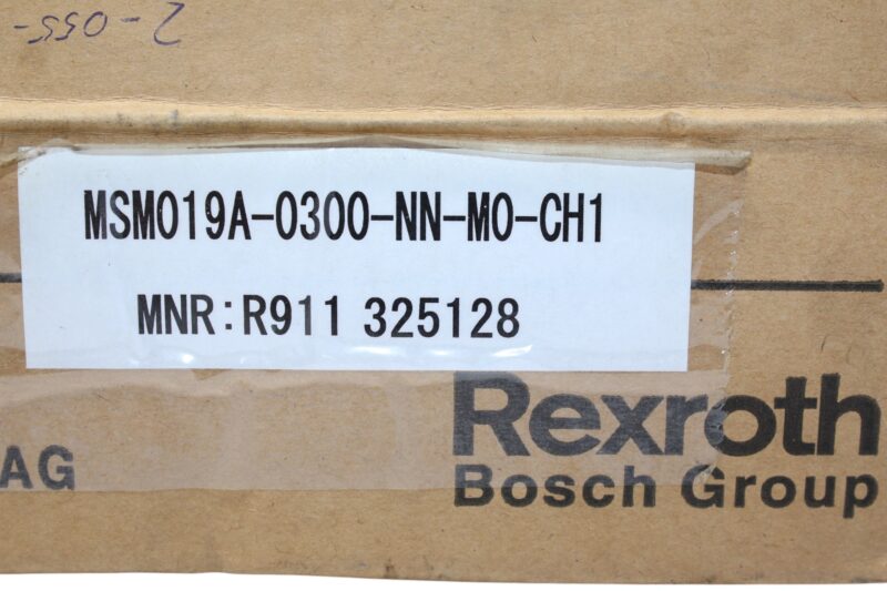 REXROTH	R911325128 SYNCHRONOUS SERVO MOTOR MSM019A-0300-NN-M0-CH1 - Image 2