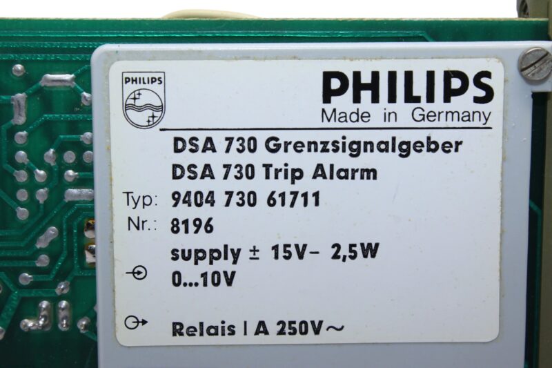 PHILIPS DSA 730 LIMIT SWITCH TRIP ALARM 9404 730 61711 - Image 3