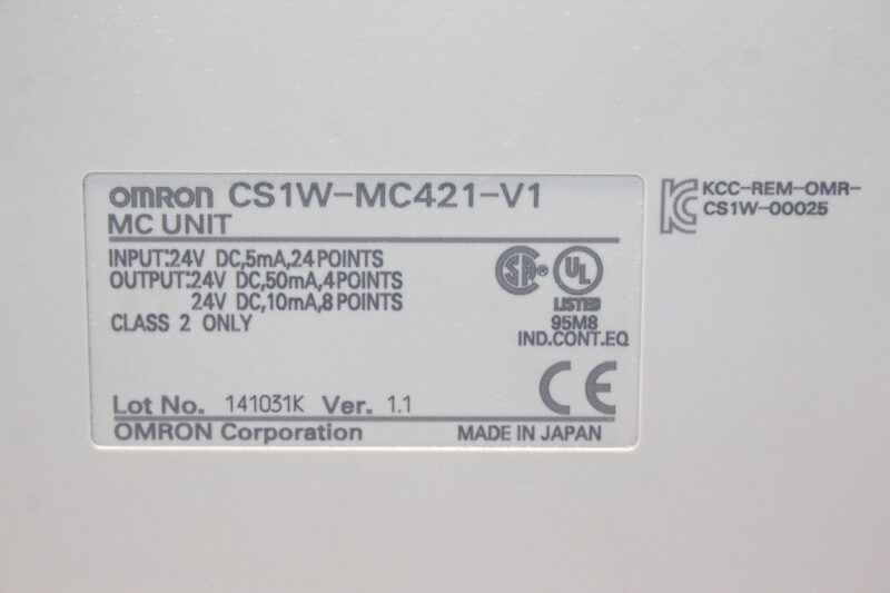OMRON CS1W-MC421-V1 MOTION CONTROL UNIT - Image 3
