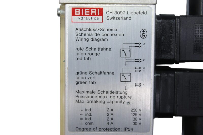 BIERI DV7.100.29010 PRESSURE SWITCH 0...100 bar - Image 7