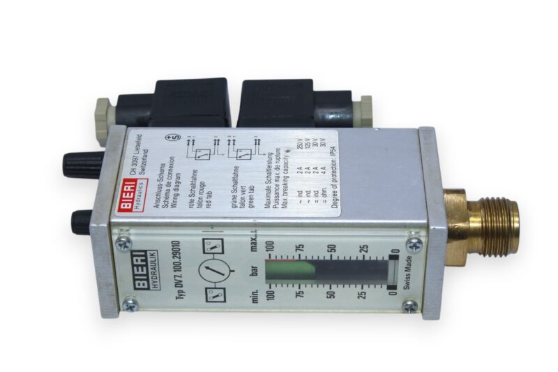 BIERI DV7.100.29010 PRESSURE SWITCH 0...100 bar - Image 8