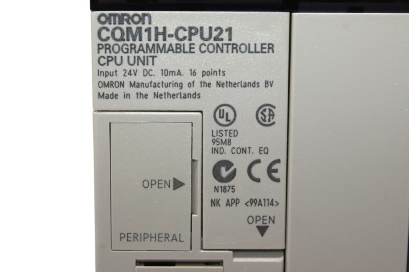 OMRON CQM1H-CPU21 PROGRAMMABLE CONTROLLER - Image 3
