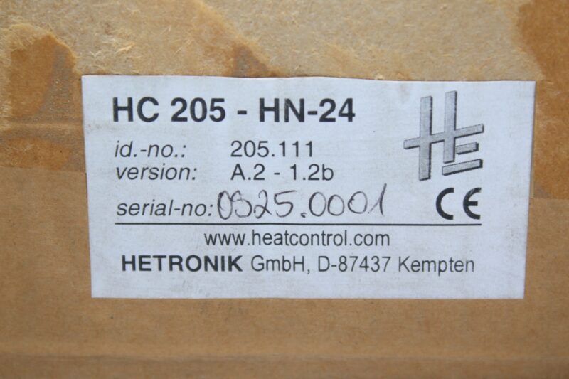 HETRONIK HC205-HN-24 HEATING CONTROLLER 205.111 - Image 2