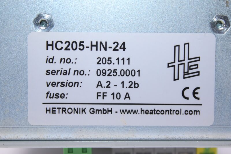 HETRONIK HC205-HN-24 HEATING CONTROLLER 205.111 - Image 3