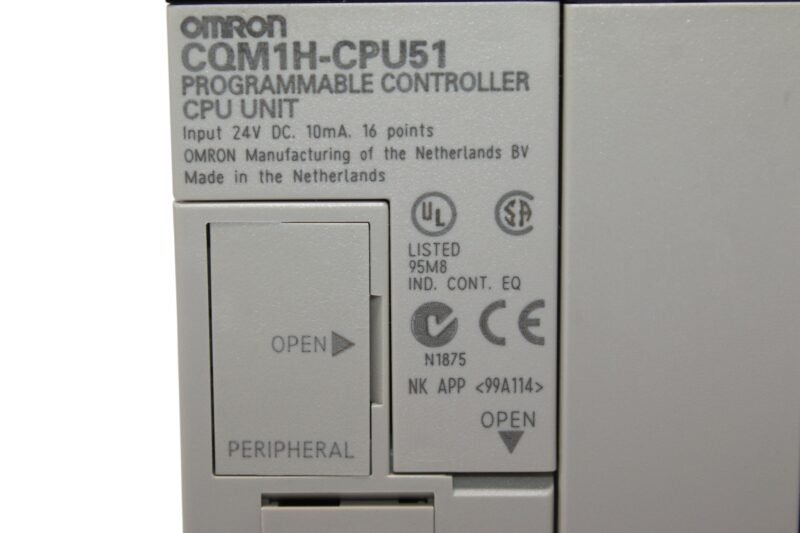 OMRON CQM1H-CPU51 PROGRAMMABLE CONTROLLER - Image 3