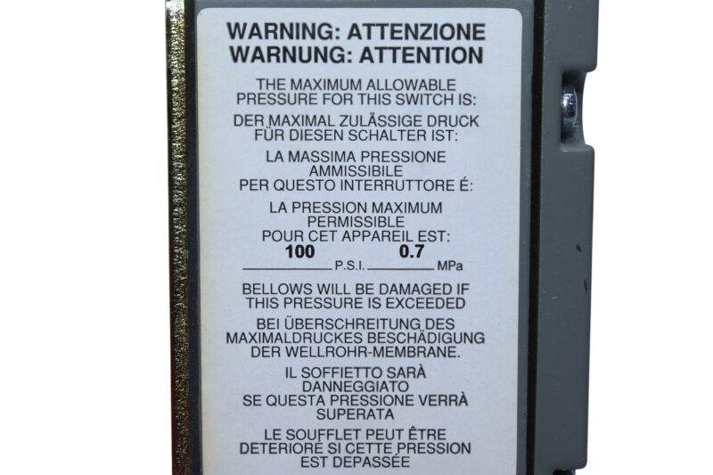 SQUARE D ACW-5 PRESSURE SWITCH CLASS 9012 - Image 4
