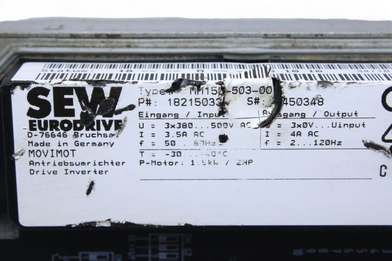 SEW MM15D-503-00 Movimot Frequency Inverter 18215033 (1.5KW) - Image 2