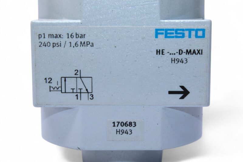 FESTO HE-D-MAXI SHUT OFF VALVE 170683 - Image 2