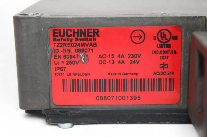 EUCHNER TZ2RE024MVAB SAFETY SWITCH 088071 - Image 2
