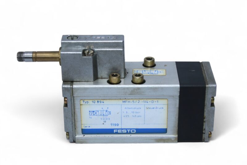 FESTO MFH-5/2-1/4-D-1 SOLENOID VALVE 10894 - Image 3
