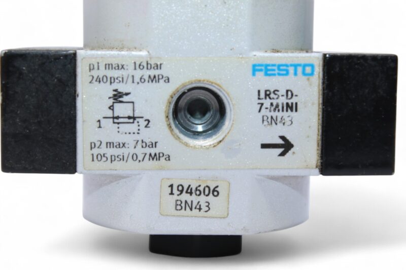 FESTO LRS-1/8-D-7-MINI PRESSURE REGULATOR 194606 - Image 2