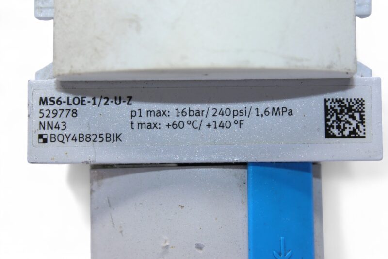 FESTO MS6-LOE-1/2-U-Z LUBRICATOR 529778 - Image 2