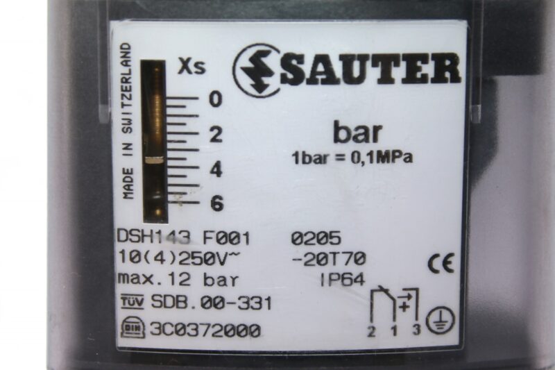 SAUTER DSH143 F001 PRESSURE SWITCH - Image 2