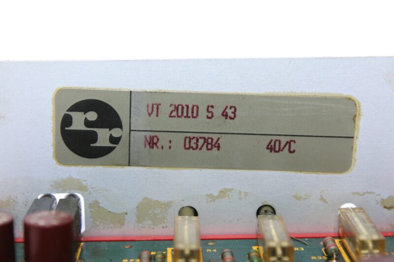 REXROTH VT 2010 S 43 PROPORTIONAL AMPLIFIER CARD - Image 2
