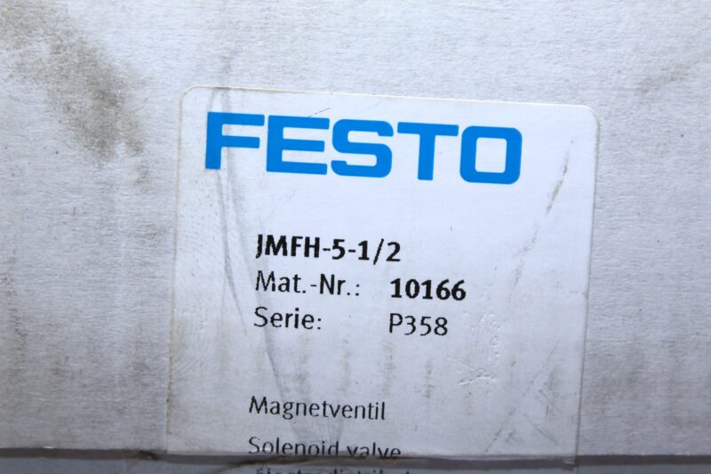 FESTO JMFH-5-1/2 SOLENOID VALVE 10166 - Image 2