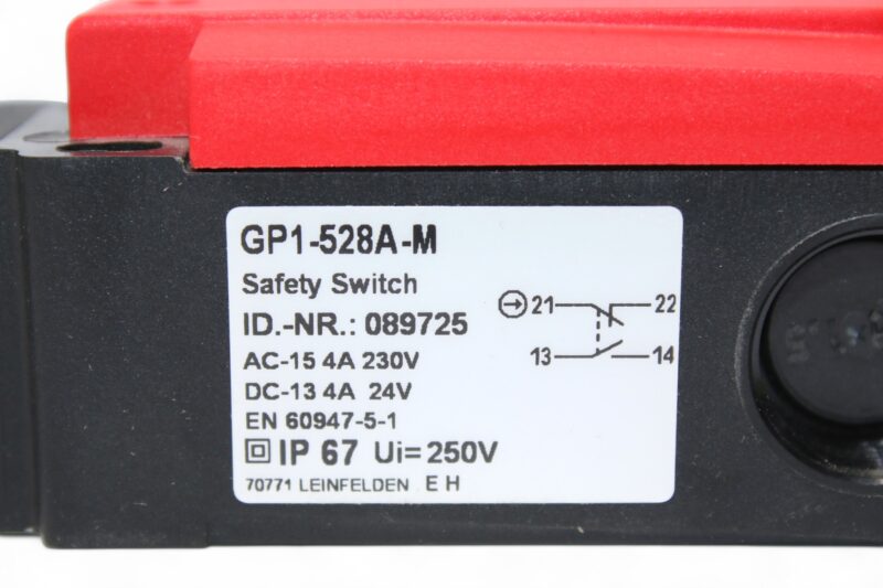 EUCHNER GP1-528A-M SAFETY SWITCH 089725 - Image 4