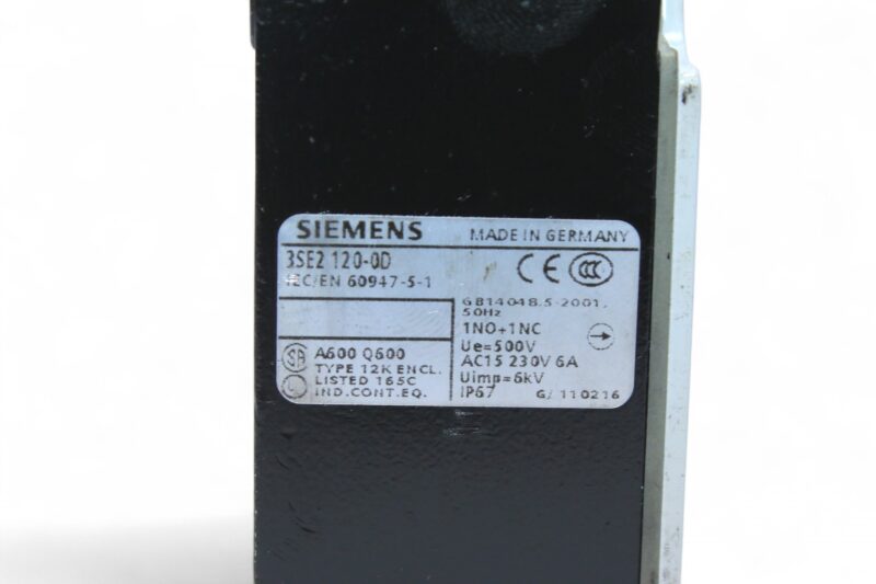 SIEMENS 3SE2120-0D POSITION SWITCH - Image 3