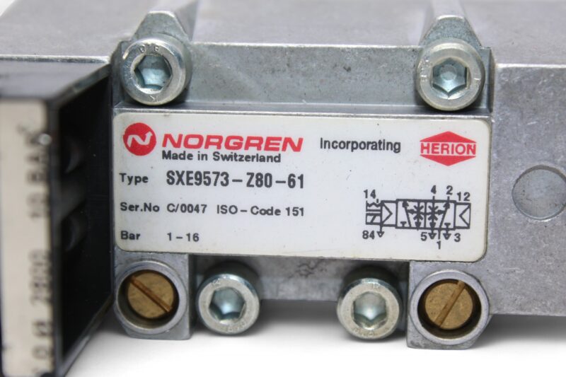 NORGREN SXE9573-Z80-61 SINGLE SOLENOID VALVE - Image 2