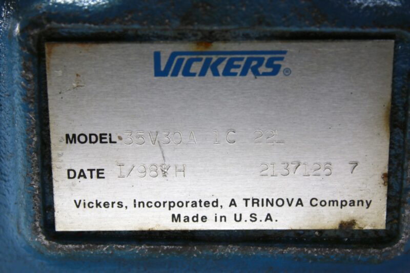 VICKERS 35V 30A 1C 22L VANE PUMP - Image 2