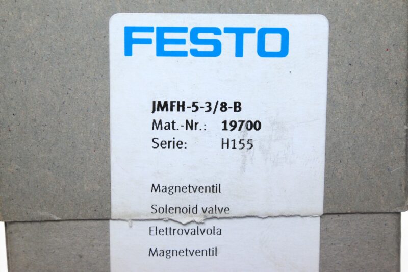 FESTO JMFH-5-3/8-B SOLENOID VALVE 19700 - Image 2
