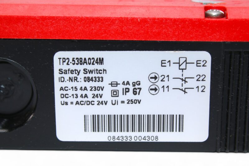 EUCHNER TP2-538A024M SAFETY SWITCH 084333 - Image 4