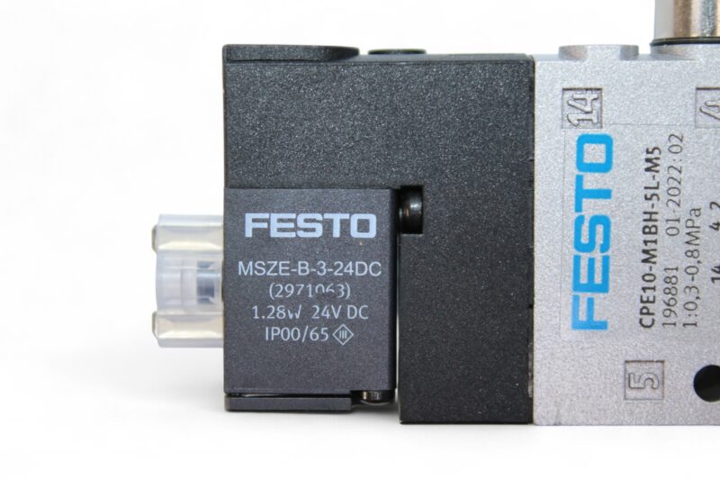FESTO CPE10-M1BH-5L-M5 SOLENOID VALVE 196881 - Image 5
