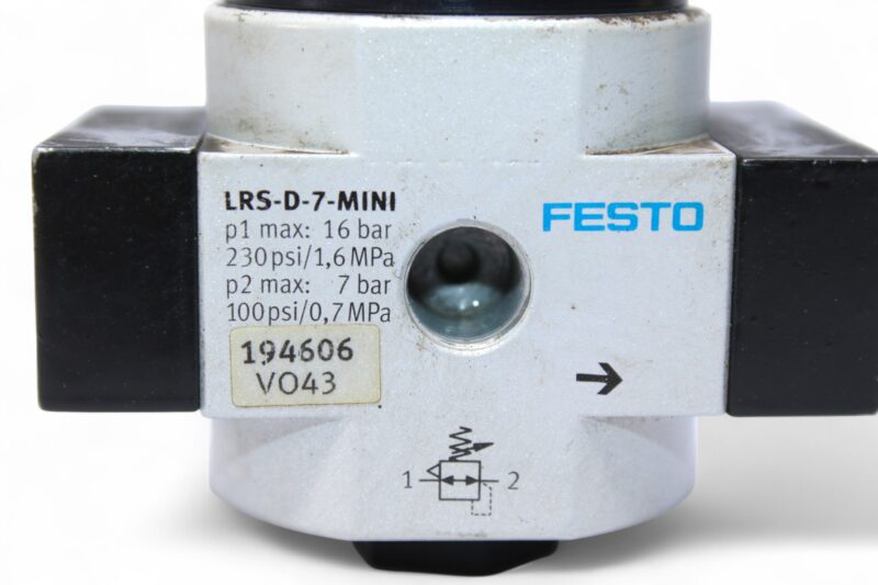 FESTO LRS-1/8-D-7-MINI PRESSURE REGULATOR 194606 - Image 2