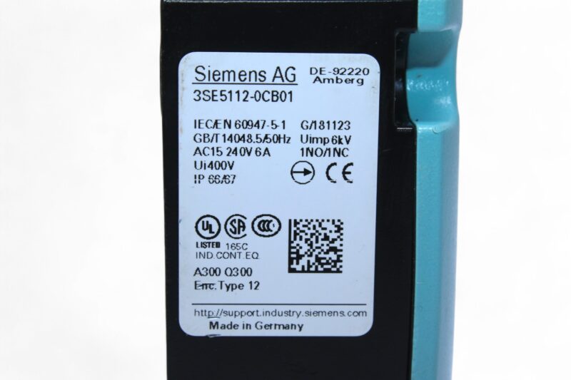 SIEMENS 3SE5112-0CB01 POSITION SWITCH - Image 2