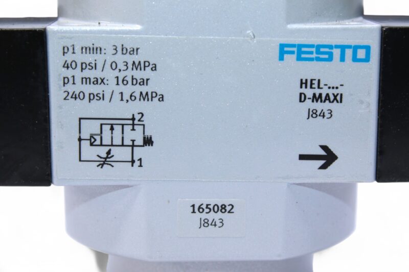 FESTO HEL-3/4-D-MAXI ON/OFF VALVE 165082 - Image 2