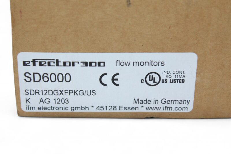 IFM SD6000 COMPRESSED AIR METER SDR12DGXFPKG/US-100 - Image 7