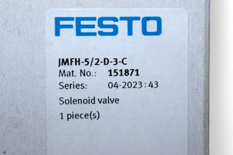FESTO JMFH-5/2-D-3-C SOLENOID VALVE 151871 - Image 2